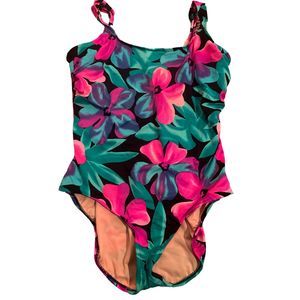 The Slim‎ Suit 24W Plus Size Vintage Bathing Suit Made In USA